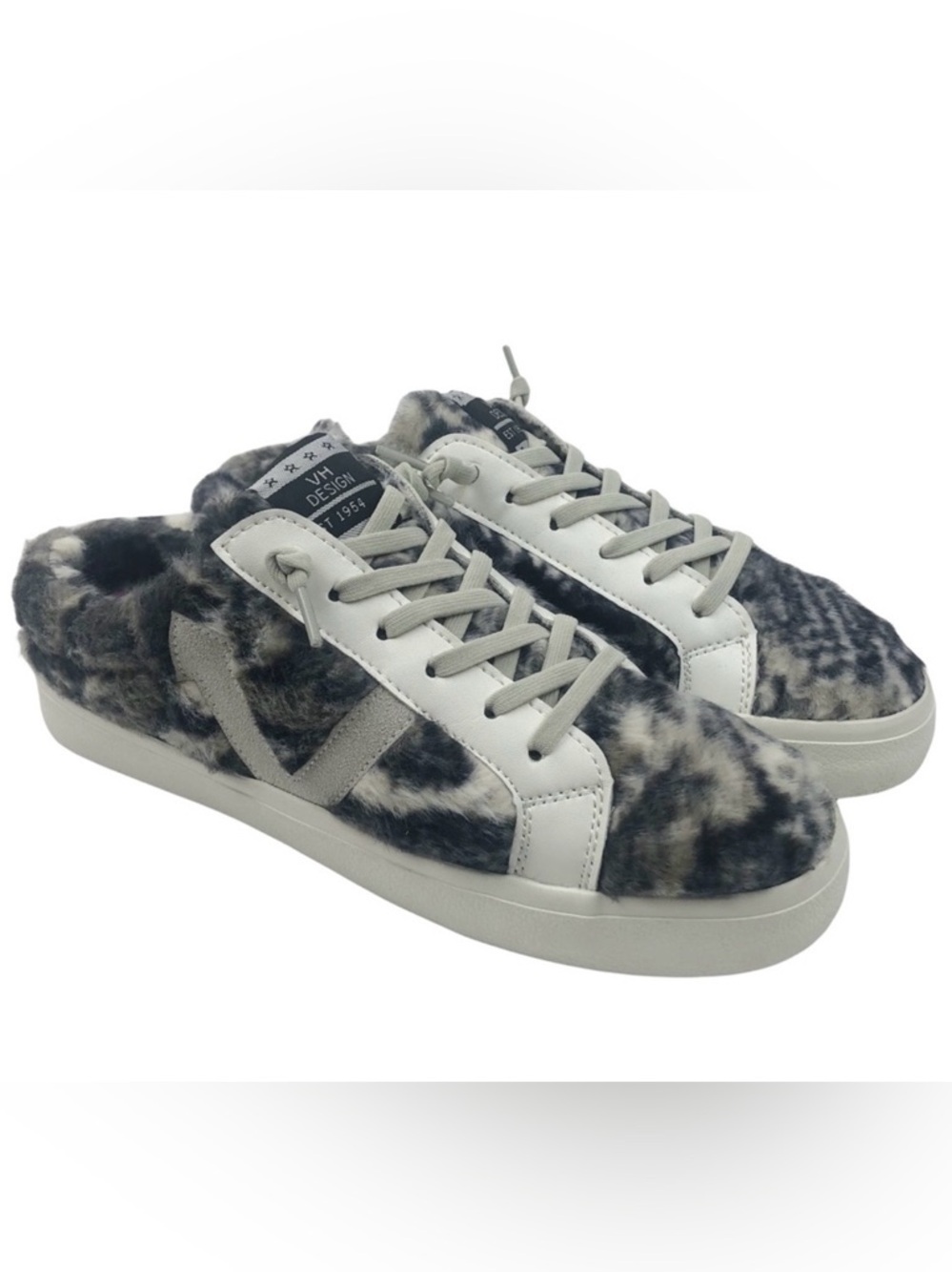 Vintage Havana NEW Sneakers Mix Snake Faux Fur Size 7.5